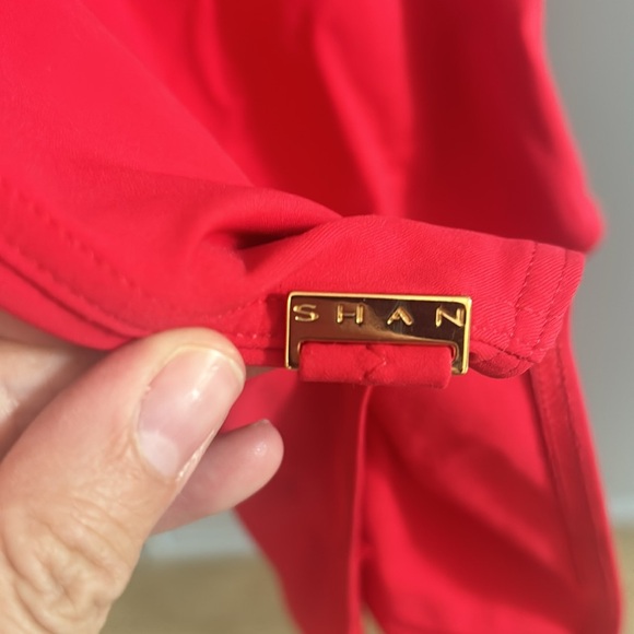 Shan one piece bathing suit, cherry red, size 8 - Picture 3 of 3